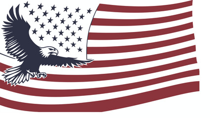 Obraz premium USA Flag Vector Art