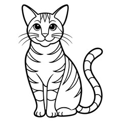 Line Vector of a cat
