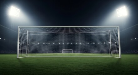 Goal soccer net stadium lights stadium grass field sport arena stadium stadium stadium stadium stadium stadium stadium stadium stadium stadium stadium stadium stadium stadium stadium stadium stadium