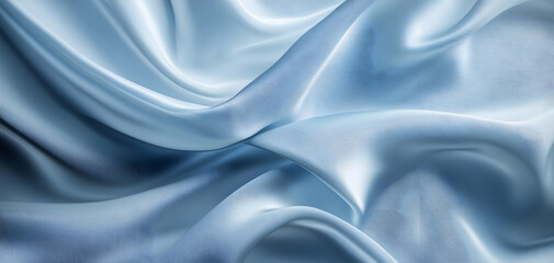 Obraz premium blue silk background