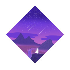 Seasonal clipart sticker illustration