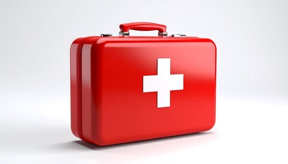 Obraz premium Red First-Aid Kit