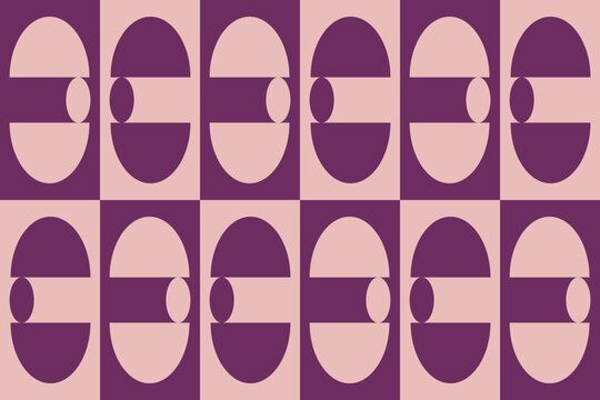 Circle Shapes and Designs Purple Colors Geometric Pattern Abstract Background Geometric Background