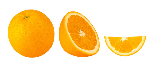 Orange, cutout, full depth of field.