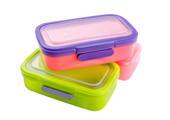 Cute cartoon lunch box PNG with a transparent background for children's meal ideas.
