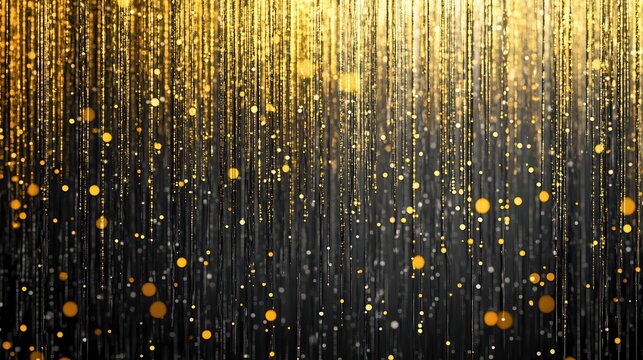 digital rain code matrix flowing over metallic surface