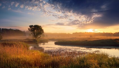 evening atmospheric scene