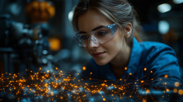 Smart industrial AI assistant interacting with digital twin models