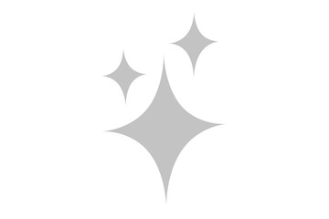 black star icon, white