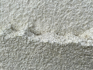 texture of the white foam plaster