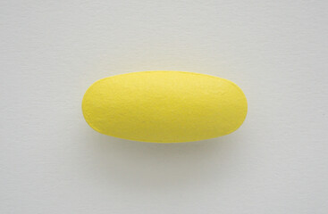 Medicine pill tablet on white background