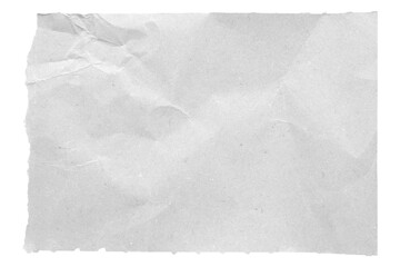 White ripped recycle craft paper torn edges strips isolated on black background