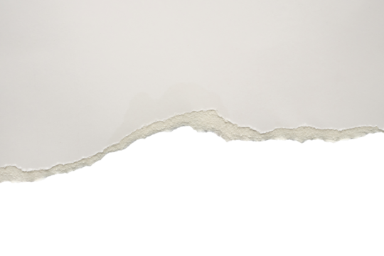 White ripped paper torn edges strips isolated on black background - Powered by Adobe