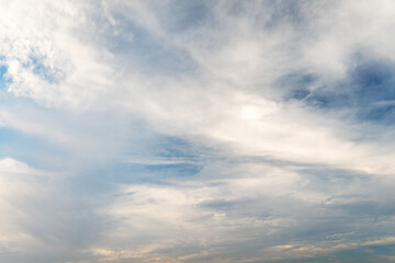 Blue sky with white clouds
