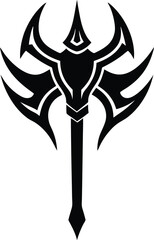  Tribal Axe Symbol Vector Design