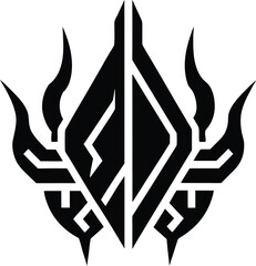 flaming torch vector illustration