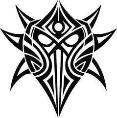 Geometric Mask Tribal Warrior