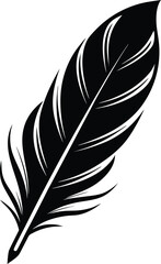 Fototapeta premium Single Feather Silhouette