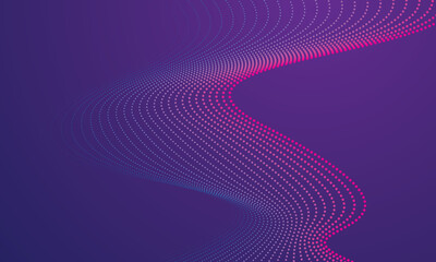 Particle purple wave background gradient