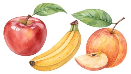 set of fruits and vegetables