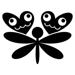 Obraz premium dragonfly on a white background