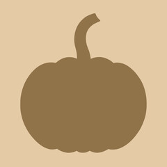 flat icon of a pumpkin