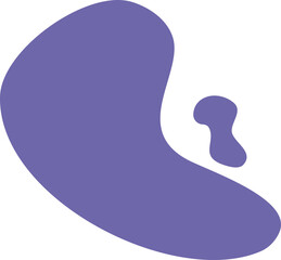 Simple shape of abstract vector illustration