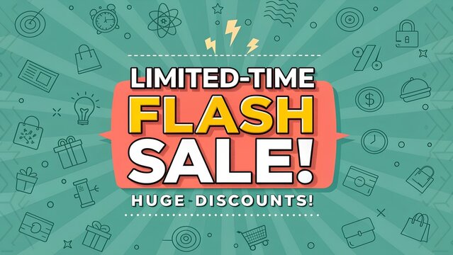 vector sale poster with sale