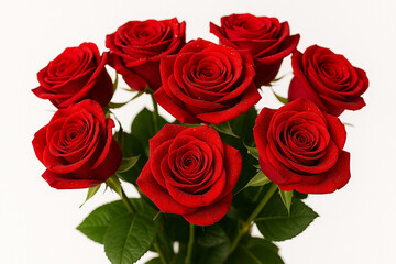 Bold Red Flower on White Background – Minimal Nature Concept