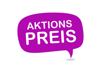 Six promotional labels in German language : Promotional price, top offer, top action, new now, offer offer and save now