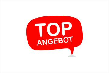 Six promotional labels in German language : Promotional price, top offer, top action, new now, offer offer and save now