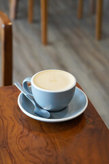 Hot Aren Latte, Indonesia, captured on July 13, 2025. A warm blend of strong local coffee, steamed...