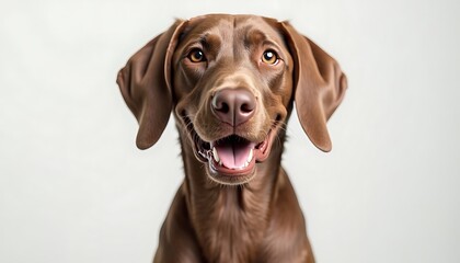 Happy Brown Dog Portrait