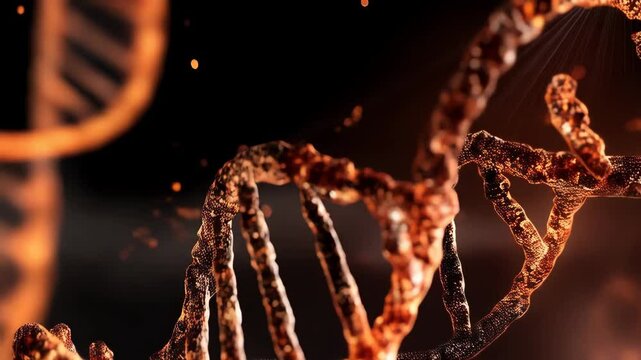 Exploring the intricate structure of DNA in glowing detail showcasing the molecular beauty beneath life