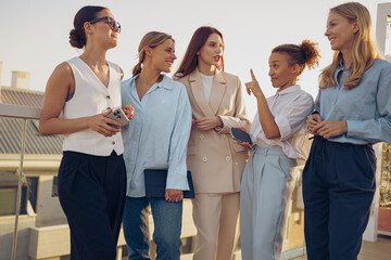 Empowered Women Engaging Together in Meaningful and Thoughtful Conversations Outdoors
