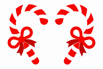 Set Of Frames Made Of Candy Cane With Red And White Pattern