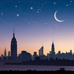 Fototapeta premium new york city skyline