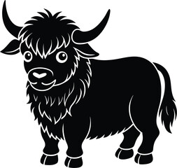 Yak Vector Silhouette

