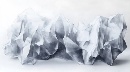 Abstract crumpled paper