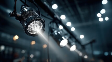 Illuminating the Stage: A Symphony of Spotlights and Shimmering Hues