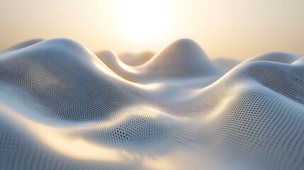 Abstract digital hillscape