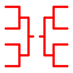 Fototapeta premium Tournament Bracket Icon