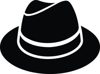 Fedora Hat Silhouette icon
