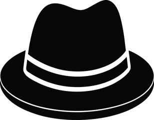 Fedora Hat Silhouette icon
