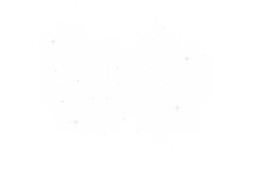 White luminous particles bursting, spreading radiant energy against transparent backdrop