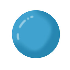 blue crystal ball element