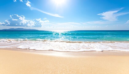 Fototapeta premium Sunny beach scene (1)
