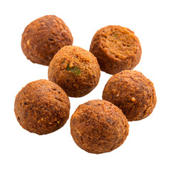 chocolate truffles isolated on white background