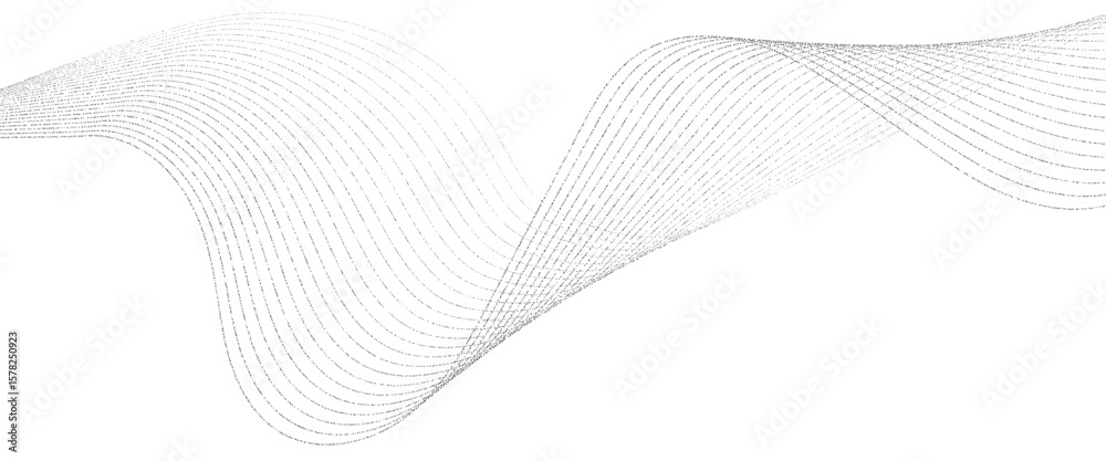 Wall mural vector geometric line geometric simple line waves technology concept