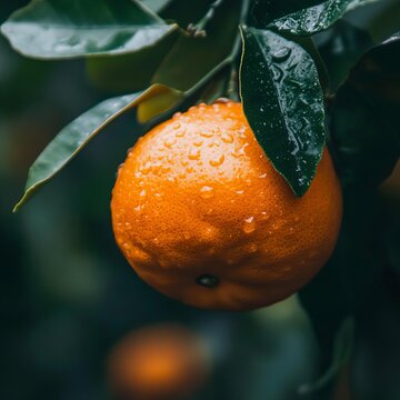 generate a closeup of a mandarin with natural lighting and trending seo optimized